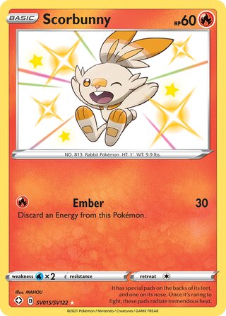 Scorbunny SV015/SV122 - Shining Fates