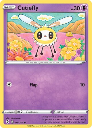 Cutiefly 078/203 - Evolving Skies
