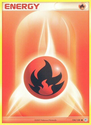 Fire Energy 124/130 - Diamond & Pearl Base