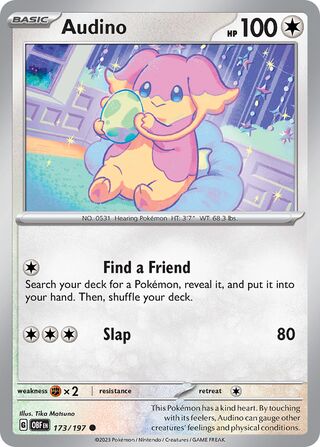 Audino 173/197 - Obsidian Flames