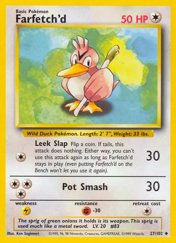 Farfetch'd 27/102 - Base Set