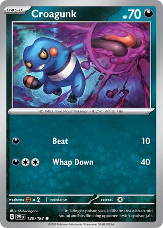 Croagunk 130/198 - Scarlet & Violet Base