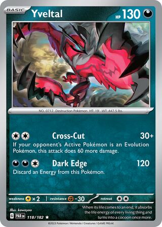 Yveltal 118/182 - Paradox Rift