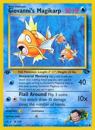 Giovanni's Magikarp 73/132 - Gym Heroes