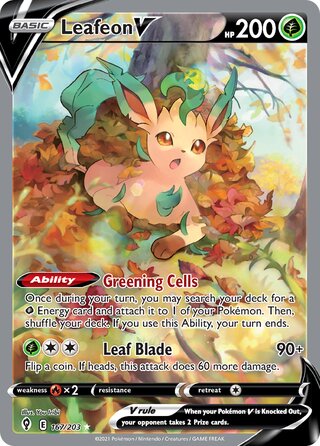 Leafeon V 167/203 - Evolving Skies