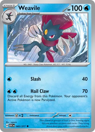 Weavile 045/217 - Ascended Heroes