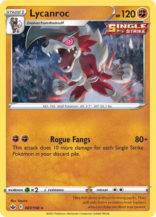 Lycanroc 087/198 - Chilling Reign