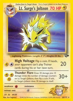 Lt. Surge's Jolteon 28/132 - Gym Challenge