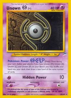 Unown [H] 28/105 - Neo Destiny