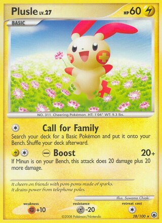 Plusle 28/100 - Majestic Dawn