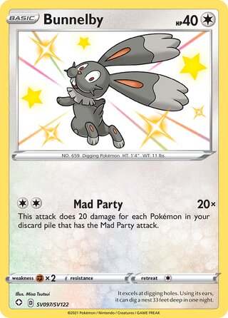 Bunnelby SV097/SV122 - Shining Fates