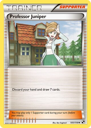 Professor Juniper 101/114 - Bllack & White Base