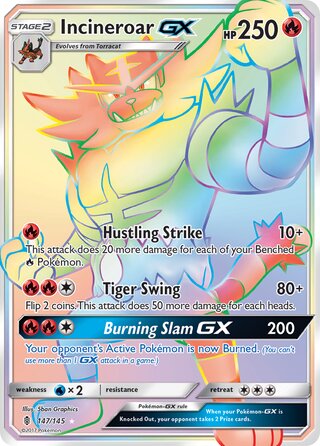 Incineroar-GX 147/145 - Guardians Rising