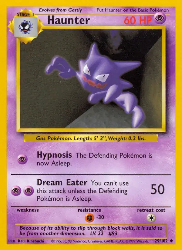 Haunter 29/102 - Base Set