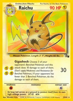 Raichu 29/62 - Fossil