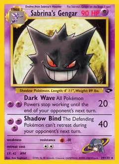 Sabrina's Gengar 29/132 - Gym Challenge