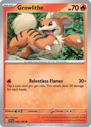 Growlithe 030/198 - Scarlet & Violet Base