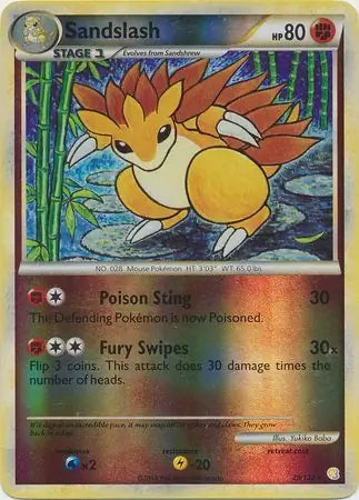 Sandslash 29/123 - HeartGold & SoulSilver