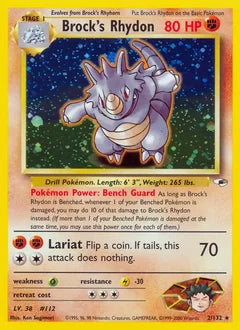 Brock's Rhydon 2/132 - Gym Heroes
