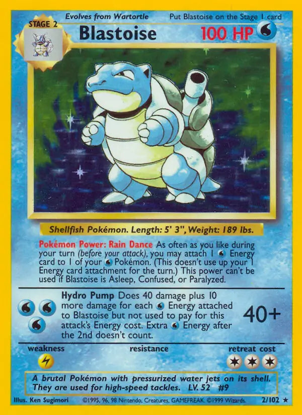 Blastoise 2/102 - Base Set (1st Edition)