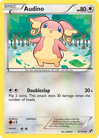 Audino 87/114 - Bllack & White Base