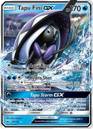 Tapu Fini-GX 39/147 - Burning Shadows