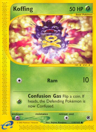 Koffing 114/165 - Expedition Base Set