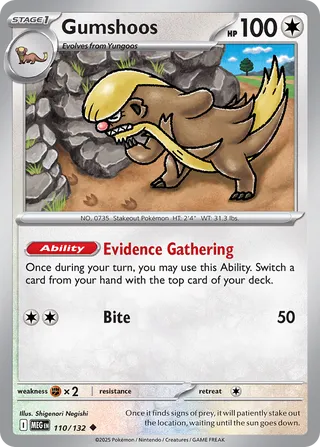 Gumshoos 110/132 - Mega Evolution Base