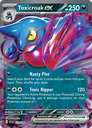 Toxicroak ex 131/198 - Scarlet & Violet Base