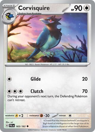 Corvisquire 165/193 - Paldea Evolved
