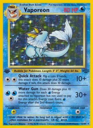 Vaporeon 12/64 - Jungle