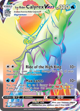 Ice Rider Calyrex VMAX 202/198 - Chilling Reign