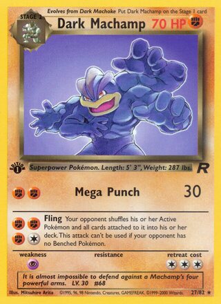 Dark Machamp 27/82 - Team Rocket