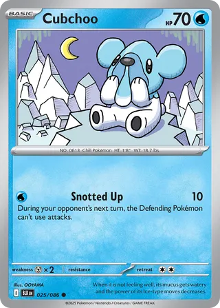 Cubchoo 025/086 - Black Bolt