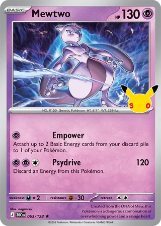 Mewtwo 063/128 - 30th Celebration
