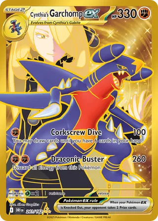 Cynthia's Garchomp ex 241/182 - Destined Rivals