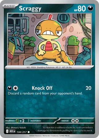 Scraggy 134/217 - Ascended Heroes