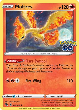 Moltres 012/078 - Pokémon GO