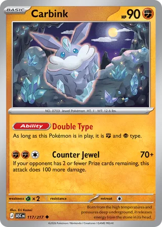 Carbink 117/217 - Ascended Heroes