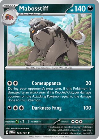 Mabosstiff 143/193 - Paldea Evolved