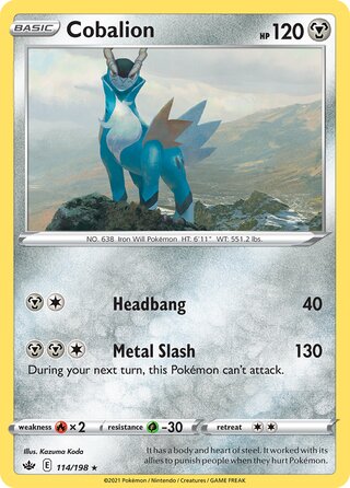 Cobalion 114/198 - Chilling Reign