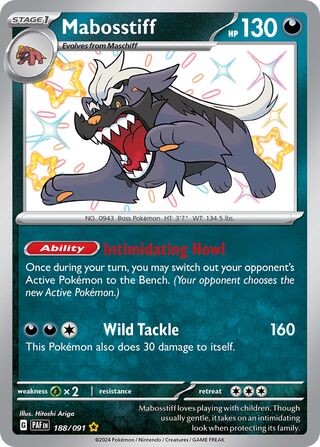Mabosstiff 188/091 - Paldean Fates