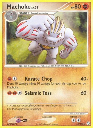 Machoke 53/130 - Diamond & Pearl Base