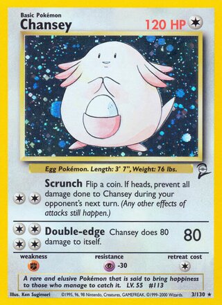 Chansey 3/130 - Base Set 2