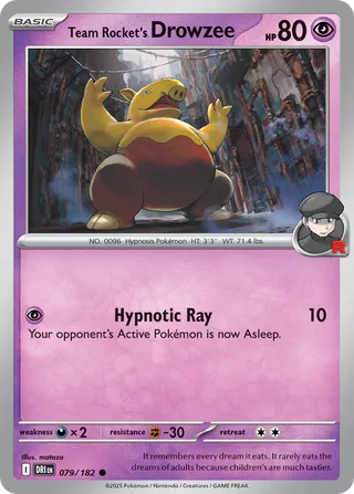 Team Rocket's Drowzee 079/182 - Destined Rivals