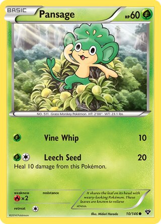 Pansage 10/146 - XY Base
