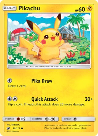 Pikachu 30/111 - Crimson Invasion