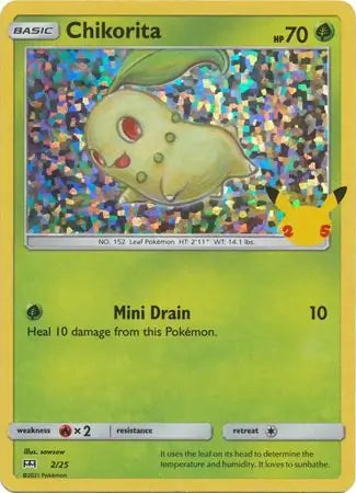 Chikorita Holo 2 - Mcdonald's 25th Anniversary