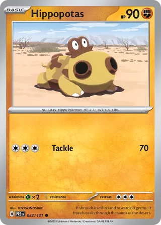 Hippopotas 052/131 - Prismatic Evolutions