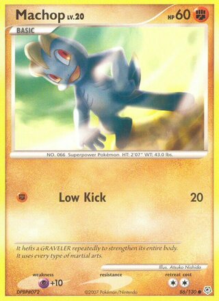 Machop 86/130 - Diamond & Pearl Base